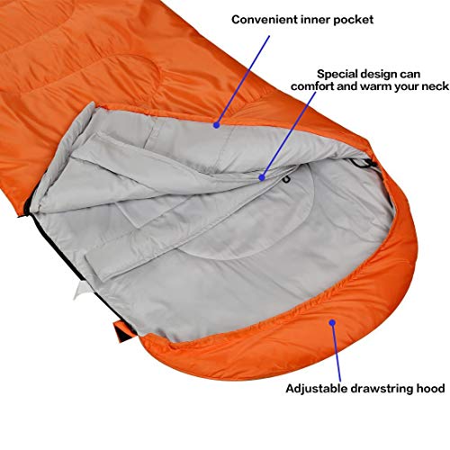 3 4 Season Sleeping Bag for Adults & Kids
