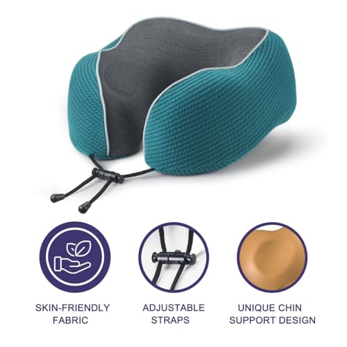 Neck Pillow for Travel with Travel Pouch