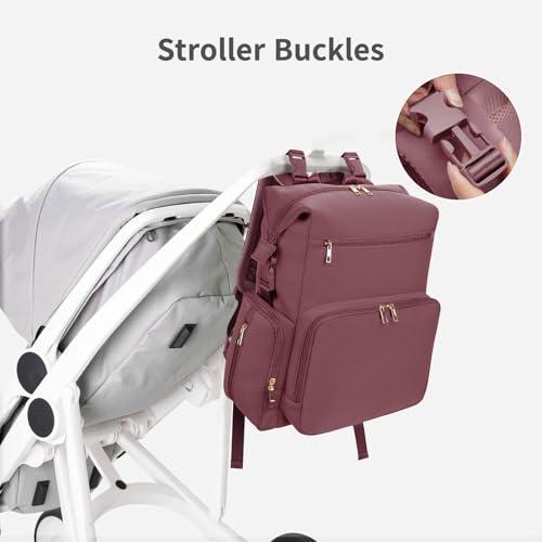 Neoprene Diaper Bag Backpack with Changing Pad