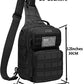 Tactical Sling Backpack With Holster Military Crossbody Bag for Men Single Shoulder Back Pack 10L