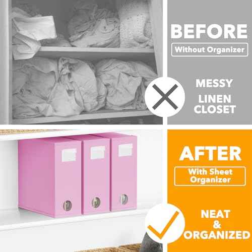 3 Pack Bed Sheet Organizers and Storage (3 Count)
