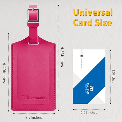 2 Pack Luggage Tags for Suitcases Airplane Travel Essentials (2 Count)