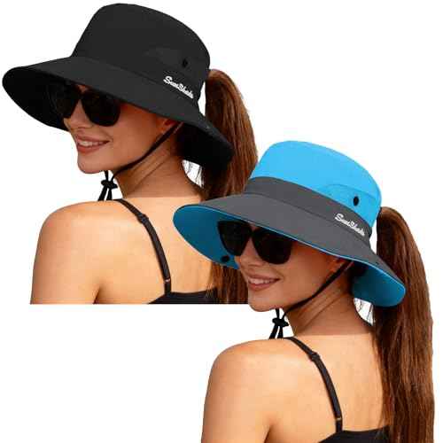Women's Ponytail Safari Sun Hat