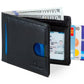 RFID Blocking Slim Bifold Genuine Leather Thin Minimalist Front Pocket Wallets for Men Billfold Wallet Men Gift