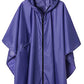Adult Rain Poncho Waterproof Hooded Zipper Raincoat with Pockets