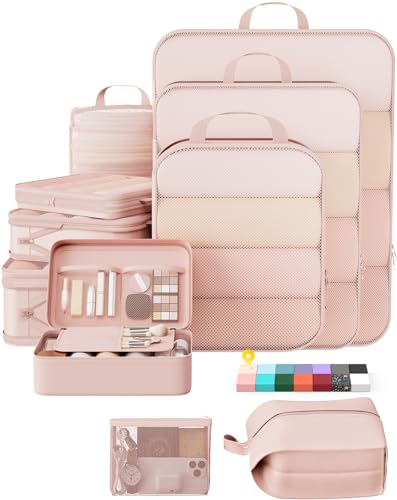 10 Set Compression Packing Cubes for Travel Essentials (10 Count)