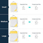 Compression Packing Cubes 6 Set (6 Count)
