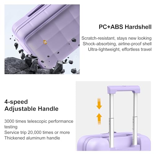 20 Inch Expandable Carry On Luggage Airline Approved
