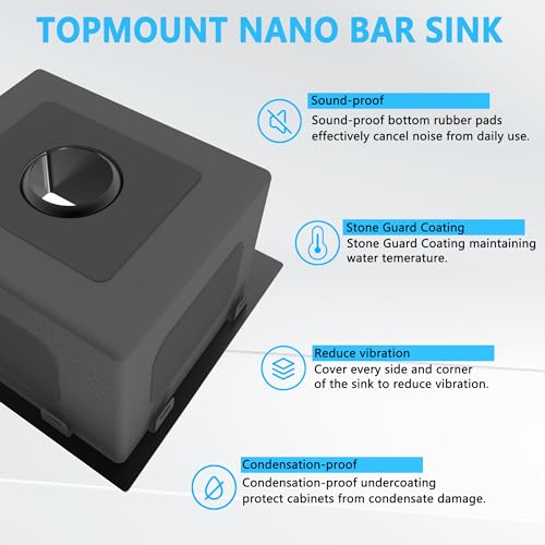 15x15 inch Bar Sink Drop In