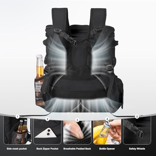 Insulated Backpack Coolers Insulated Leak Proof for Camping Hiking Beach Travel 36cans Cooler Backpack for Men Women 18 Hours Cooling Black 30L (36 Count)