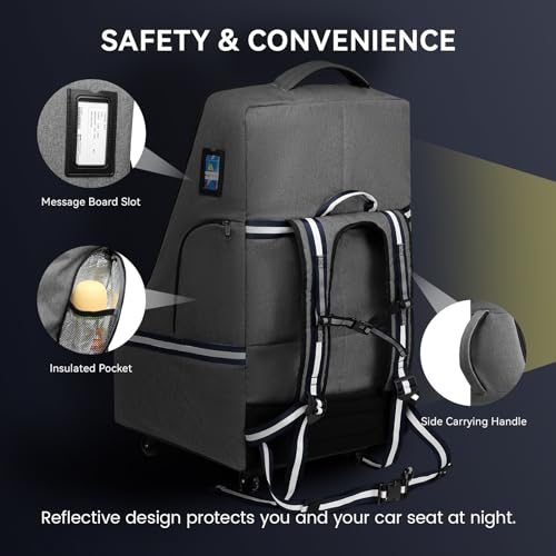 Rolling Car Seat Travel Bag