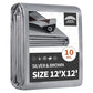 12x12 Feet Tarps Heavy Duty Waterproof