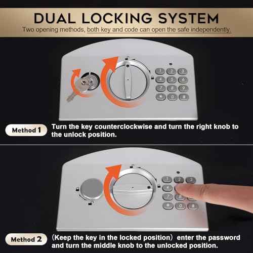 Fire Resistant Document Lock Box Safe Digital Keypad