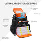 Fishing Tackle Backpack with Rod Holders