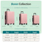 Boren Expandable Hardside Rugged Travel Luggage with 8 Spinner Wheels