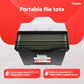 Portable File Box Storage Organizer