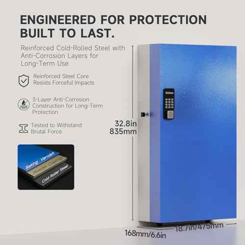 360 Key Lock Box Smart Key Organier Cabinet with Keypad & App for Office