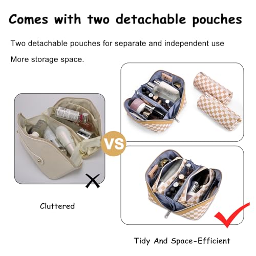 Travel Makeup Bag Organizer Cosmetic Bag (3 Count)