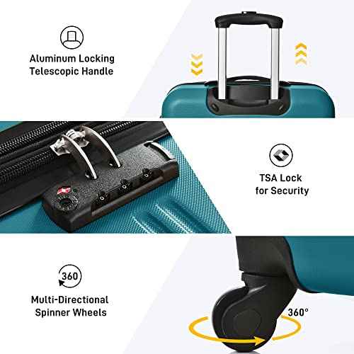 Luggage set 13 Piece 16 20 24 28 IN Hardside Suitcase with Bags