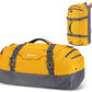 Duffel Backpack Gym Bag with Shoe Compartment Yellow 55L