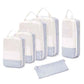 6 Set Compression Packing Cubes for Travel Women Men