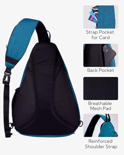 Large Sling Bag Crossbody Backpack Chest Pack for Men Women