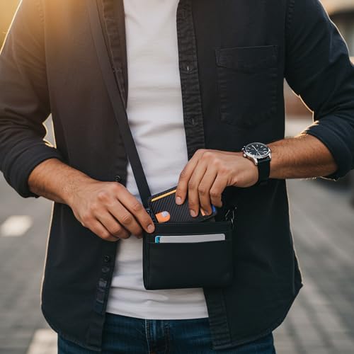 Slim Minimalist Front Pocket RFID Blocking Leather Wallets for Men and Women