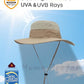 Men's Sun Hat UPF 50+ Wide Brim Bucket Hat Windproof Fishing Hats
