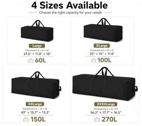 Extra Large Canvas Travel Duffle Bag Heavy Duty