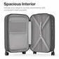 26 Inch Large Checked Luggage PC Hardshell Suitcases with Wheels for Travel Woman Men