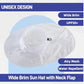 Outdoor UPF50+ Sun Hat Wide Brim Mesh Fishing Hat with Neck Flap