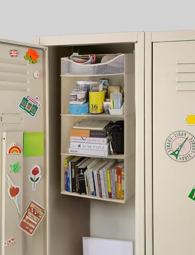 3 Shelf Hanging Closet Organizer with Half Compartment