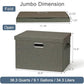 Storage Bins with Lids Fabric Closet Organizers Cubes Office Organization (3 Count)