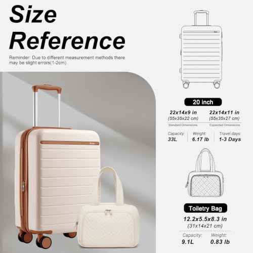 2 Piece Luggage Set 20in Carry