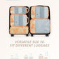 6 Set Compression Packing Cubes for Travel (6 Count)