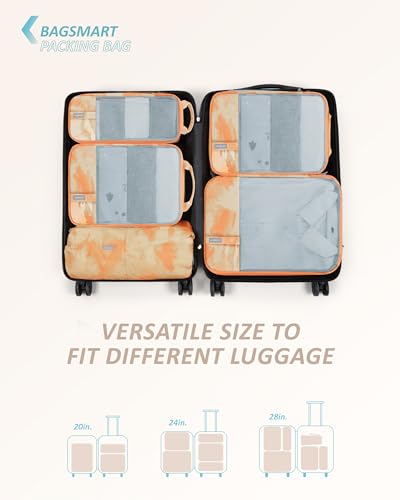 6 Set Compression Packing Cubes for Travel (6 Count)