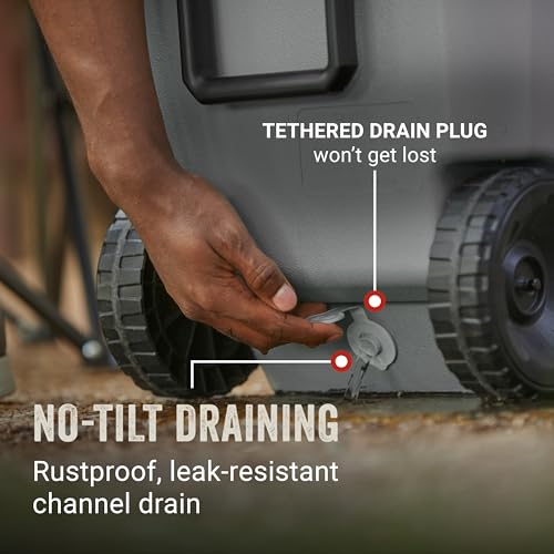 Classic Series Insulated Portable Rolling Cooler with Wheels