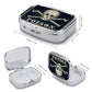 Metal 2 Compartment Pill Organizer Travel Friendly Portable Compact Pill Box Cute Pill Case to Hold Vitamins