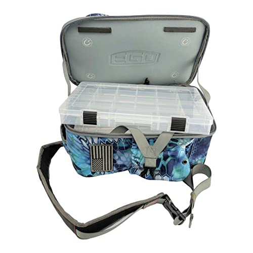 Kryptek Tactical Fishing Sling Pack with 3 Tackle Trays