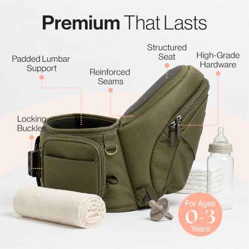 Original Hip Seat Baby Carrier for Babies & Toddlers up to 45 lbs