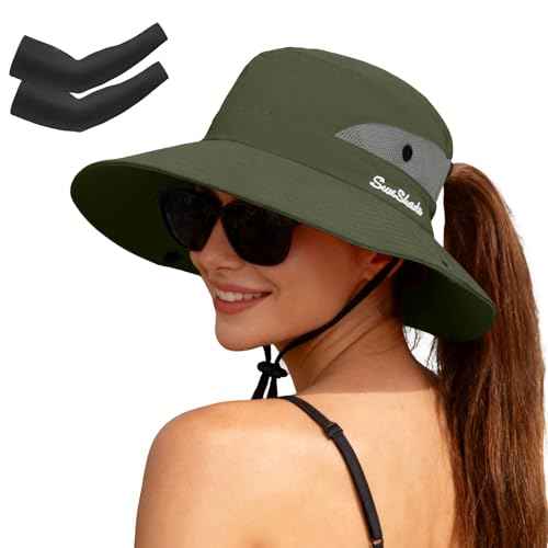 Women's Ponytail Safari Sun Hat