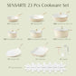 23 PCS Nonstick Ceramic Cookware Set