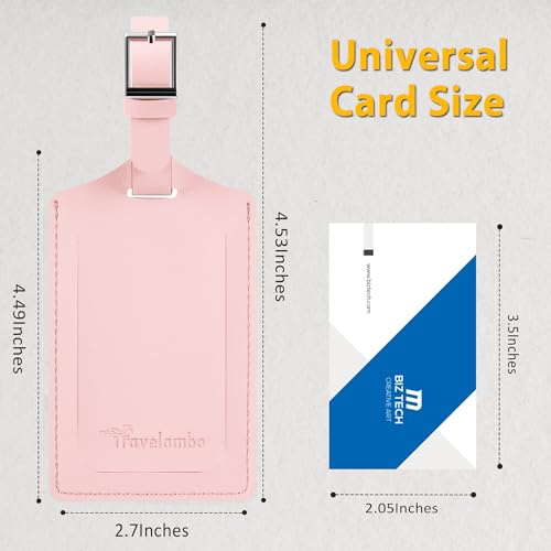 2 Pack Luggage Tags for Suitcases Airplane Travel Essentials (2 Count)