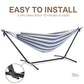 Double Hammock with Stand for Outside
