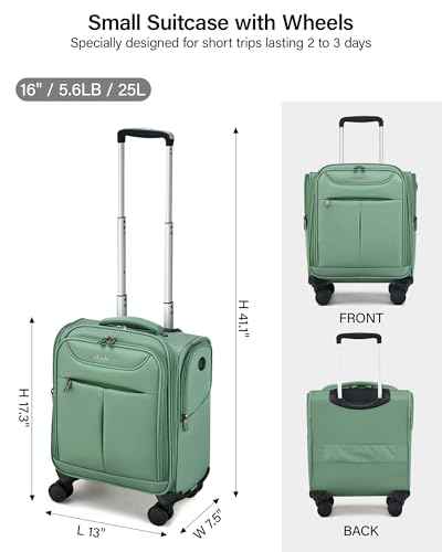 Underseat Carry On Luggage with Wheels
