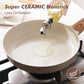 11inch Ceramic Nonstick Frying Pan Paella Pan with Lid