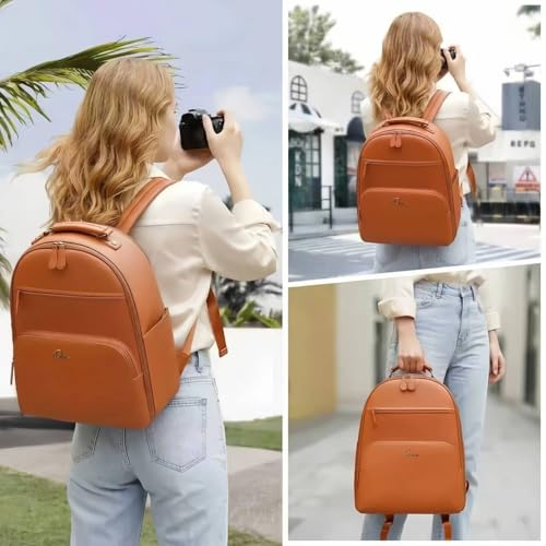 Camera Backpack Classic PU Leather for DSLR