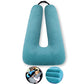 Travel Pillow Car Pillow Kid Car Sleeping Emerald Green