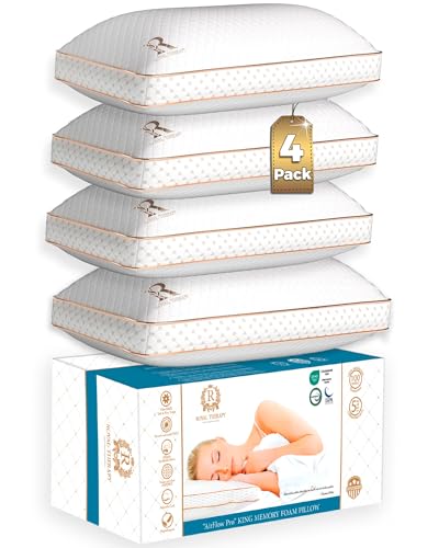 Queen Memory Foam Pillows 4 (4 Count)