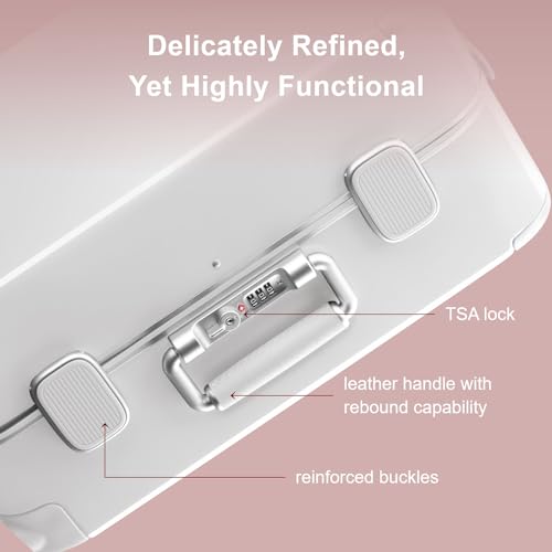 Zipperless Carry On Luggage Airline Approved with Aluminum Frame